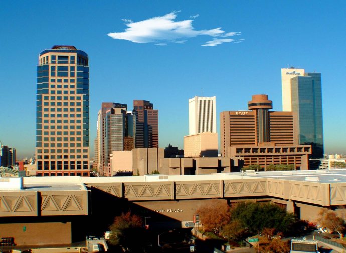 Phoenix Arizona skyline Downtown Phoenix Arizona skyline